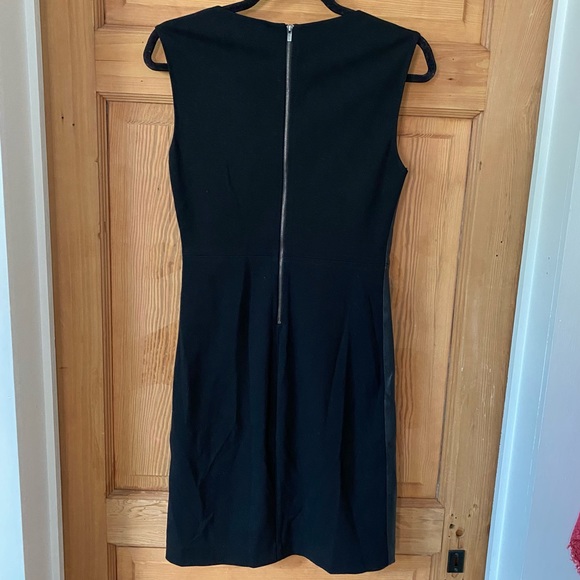 DVF Lambskin Leather and Spandex Sleeveless A-Line Dress w/ Sexy Goth Vibes - Picture 12 of 14